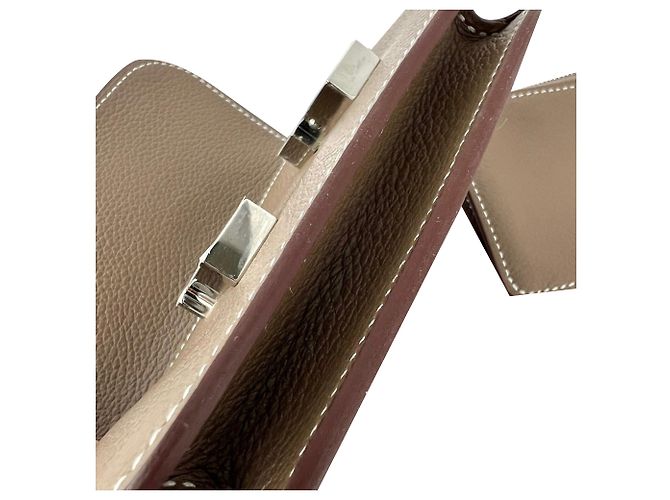 Hermès Hermes Evercolor Constance Slim Etoupe Geldbörse Braun - Ansicht 4