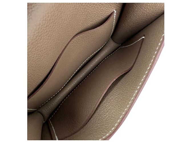 Hermès Hermes Evercolor Constance Slim Etoupe Geldbörse Braun - Ansicht 9