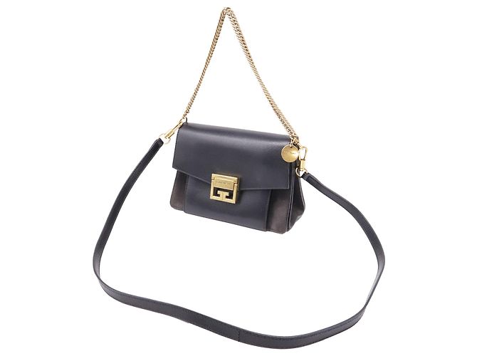 Bolso de hombro pequeño con solapa GV3 Givenchy en piel negra Negro - vista 2