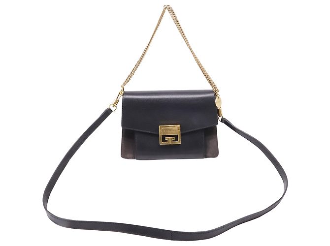 Bolso de hombro pequeño con solapa GV3 Givenchy en piel negra Negro - vista 5