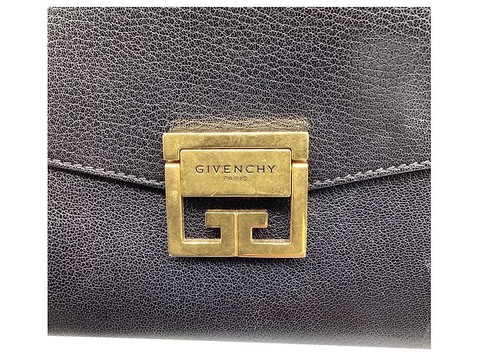 Bolso de hombro pequeño con solapa GV3 Givenchy en piel negra Negro - vista 7