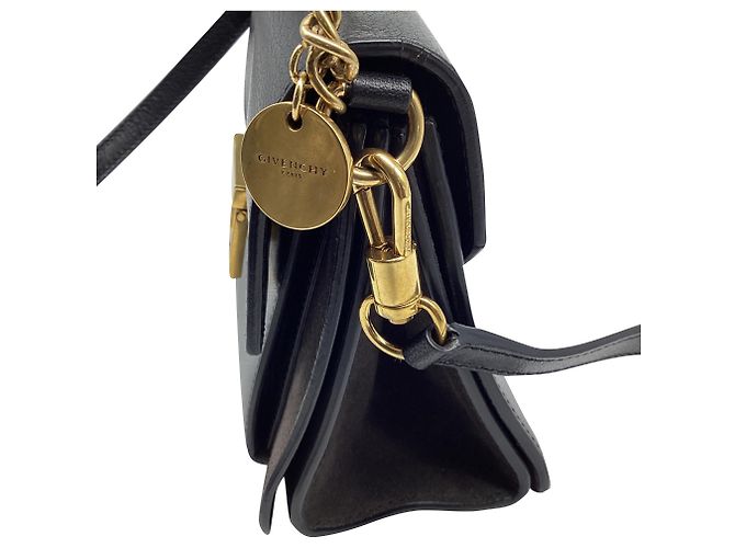 Bolso de hombro pequeño con solapa GV3 Givenchy en piel negra Negro - vista 8