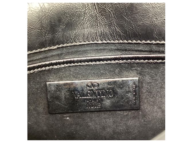 Borsa a tracolla Small Rockstud Valentino Garavani in pelle nera Nero - vista 10