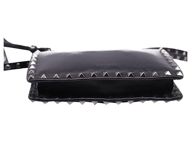 Borsa a tracolla Small Rockstud Valentino Garavani in pelle nera Nero - vista 5