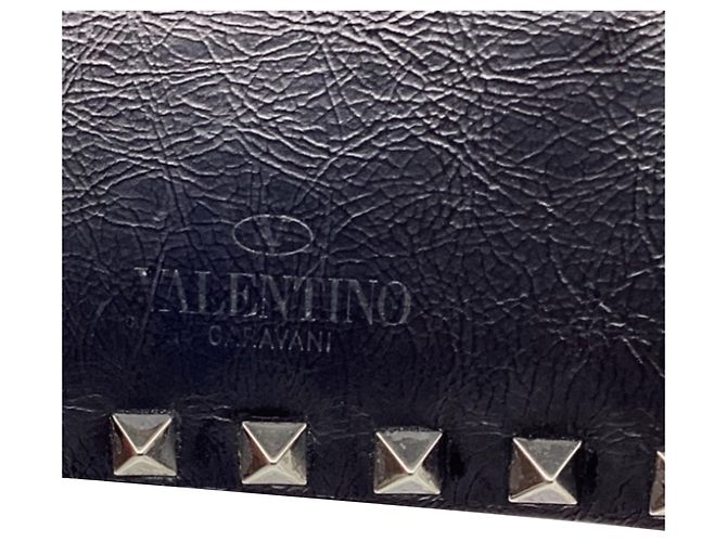 Borsa a tracolla Small Rockstud Valentino Garavani in pelle nera Nero - vista 6