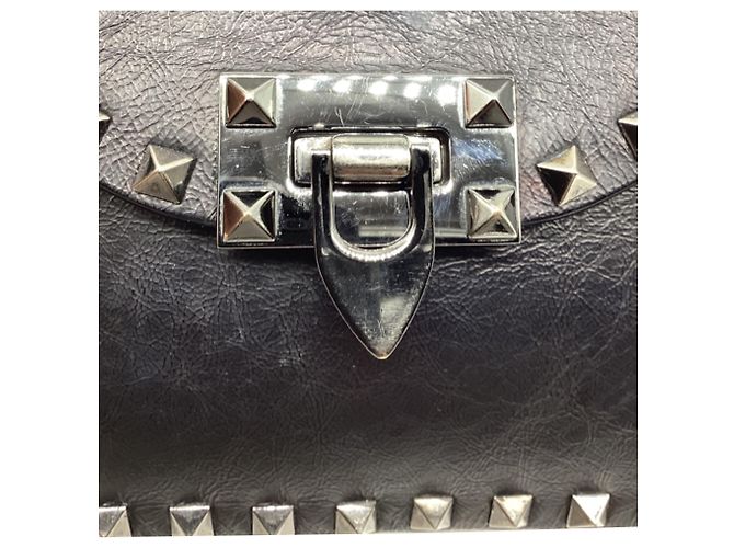 Borsa a tracolla Small Rockstud Valentino Garavani in pelle nera Nero - vista 7