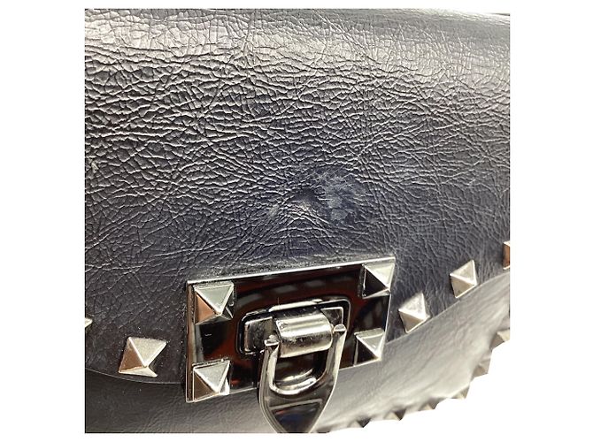 Borsa a tracolla Small Rockstud Valentino Garavani in pelle nera Nero - vista 8