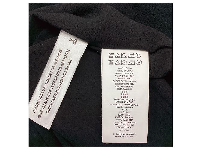 Vestido com camadas e estampado de bolinhas Michael Michael Kors em poliéster preto - vista 6