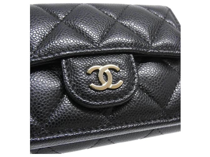 Chanel Timeless Classic Caviar Skin Geldbörse Schwarz - Ansicht 4