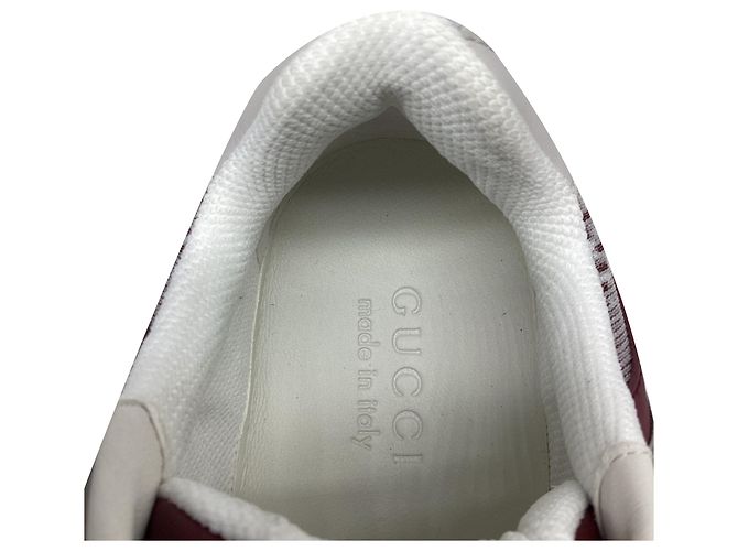 Sneakers Gucci 2.0 Running in gomma Burgundy Rosso Bordò - vista 11