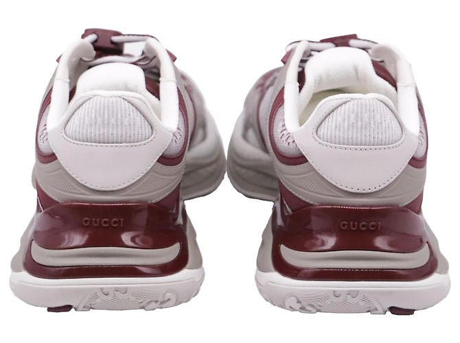 Sneakers Gucci 2.0 Running in gomma Burgundy Rosso Bordò - vista 5