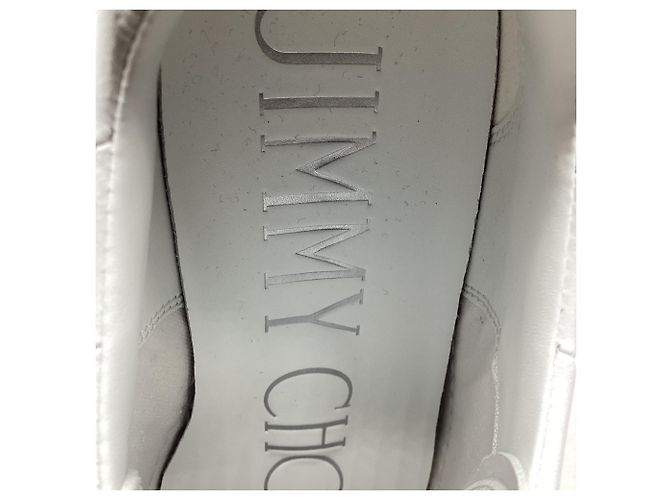 Sneakers Jimmy Choo Diamond Light Maxi/ F in pelle bianca Bianco Crudo - vista 7