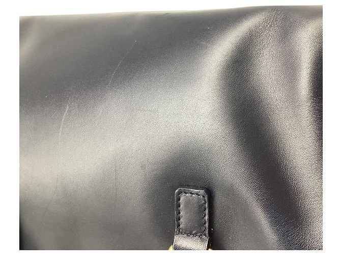 Autre Marque Borsa Baby Duffle Saint Laurent in pelle di vitello blu navy - vista 12