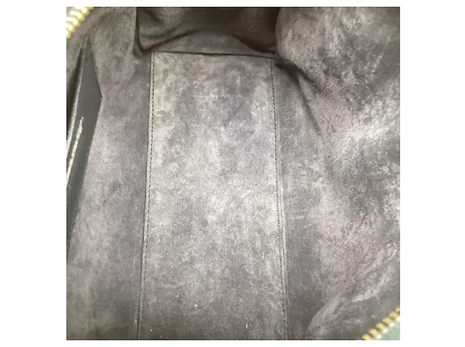 Autre Marque Borsa Baby Duffle Saint Laurent in pelle di vitello blu navy - vista 8