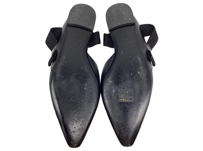 Salvatore Ferragamo Ballerine slingback Vaina Ferragamo in pelle nera Nero - vista 8