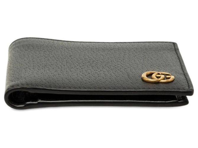 Cartera compacta bi-fold Gucci GG Marmont Negro - vista 3