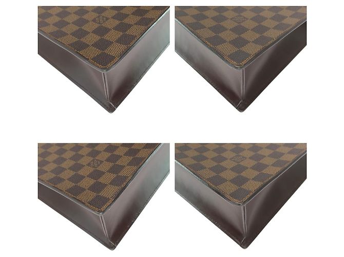 Borsa Tote Louis Vuitton Damier Venice PM Marrone - vista 3