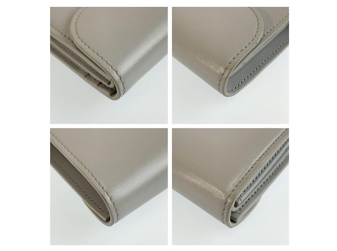 Céline Celine Small Flap Wallet Triomphe Grigio - vista 8