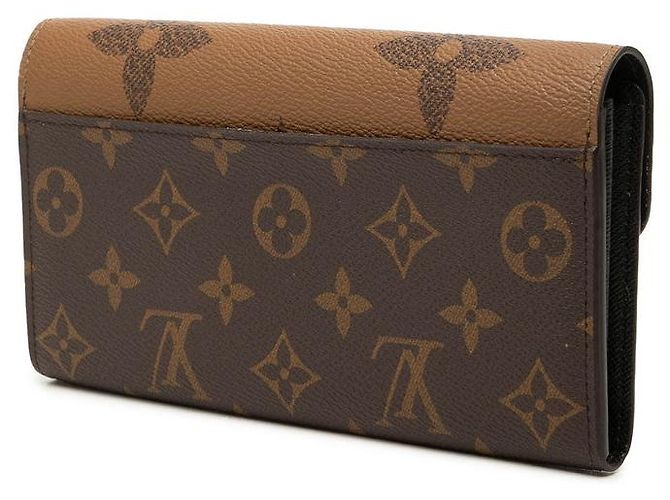 Louis Vuitton Portefeuille Sarah Long Wallet Marrone - vista 2