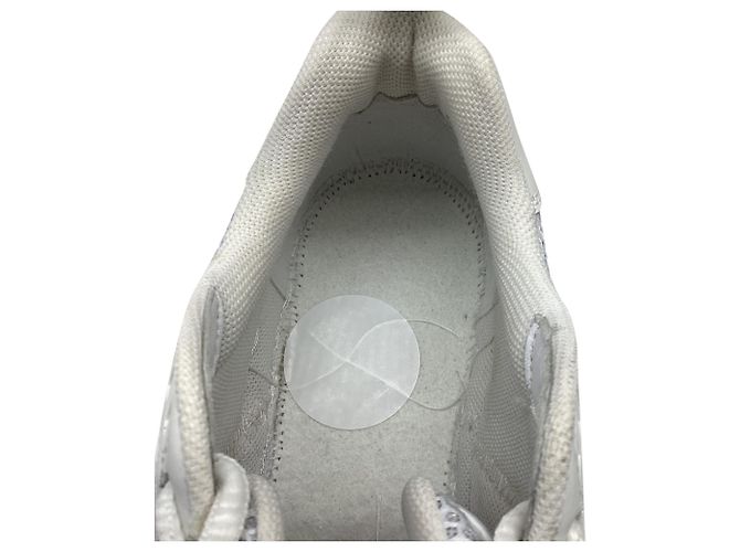 Sneakers basse Burberry Sean in nylon bianco Crudo - vista 9