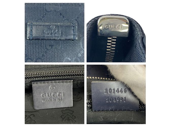Borsa Messenger Gucci GG Stampata Blu - vista 3