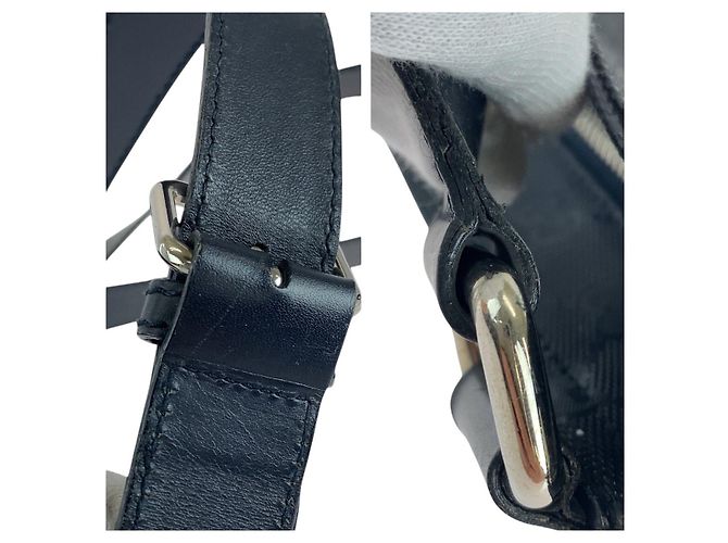 Borsa Messenger Gucci GG Stampata Blu - vista 5