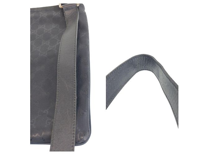 Borsa Messenger Gucci GG Stampata Blu - vista 6