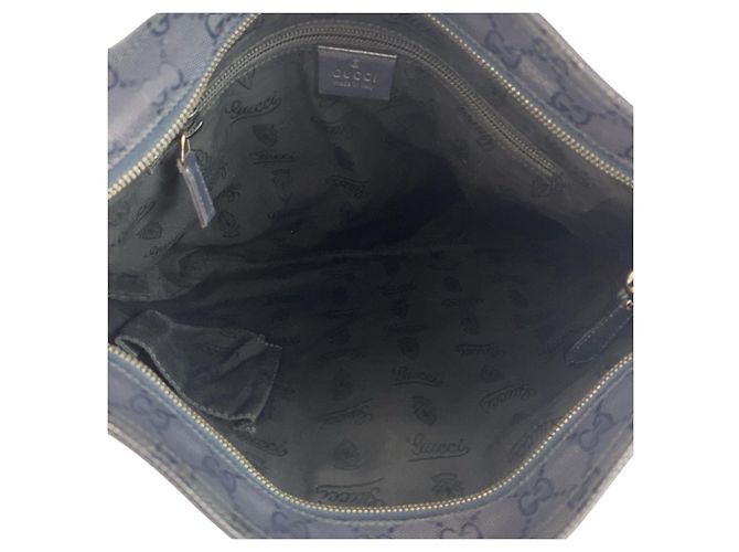 Borsa Messenger Gucci GG Stampata Blu - vista 9