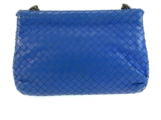 Borsa a tracolla Bottega Veneta Intrecciato Olympia con catena - vista 2