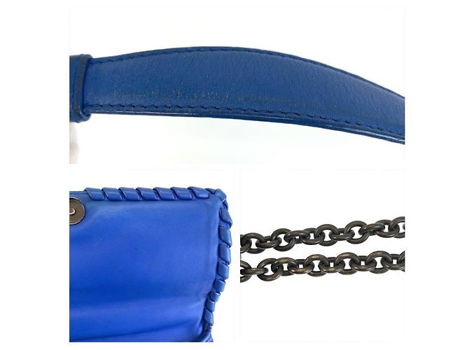Borsa a tracolla Bottega Veneta Intrecciato Olympia con catena - vista 6