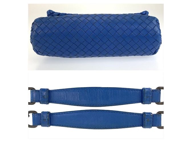 Borsa a tracolla Bottega Veneta Intrecciato Olympia con catena - vista 7