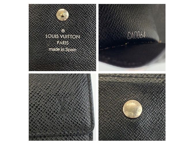 Louis Vuitton Taiga 6-Key Holder M30500 Nero - vista 3