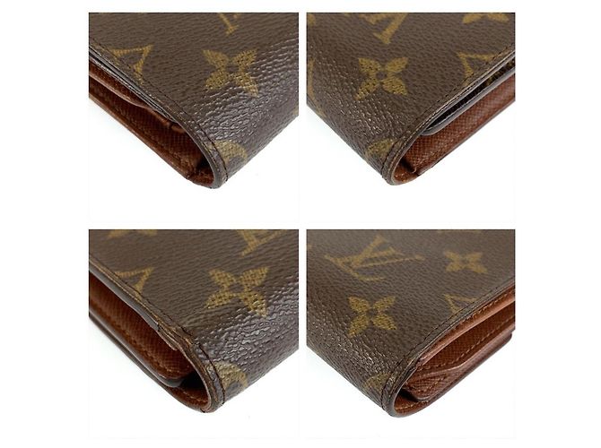 Louis Vuitton Portefeuille Tresor Etui Papier Marrone - vista 8