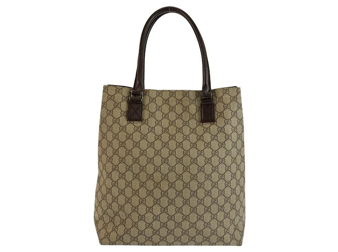 Borsa Tote Gucci GG Supreme Marrone - vista 2