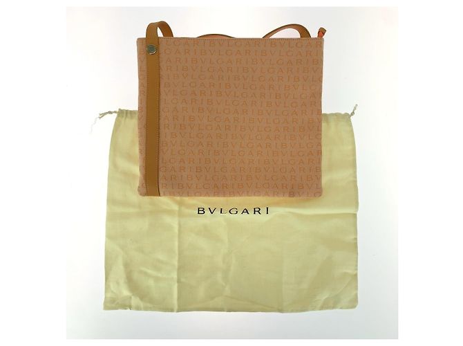 Bulgari Borsa a tracolla Bvlgari Logo Mania Arancione - vista 10