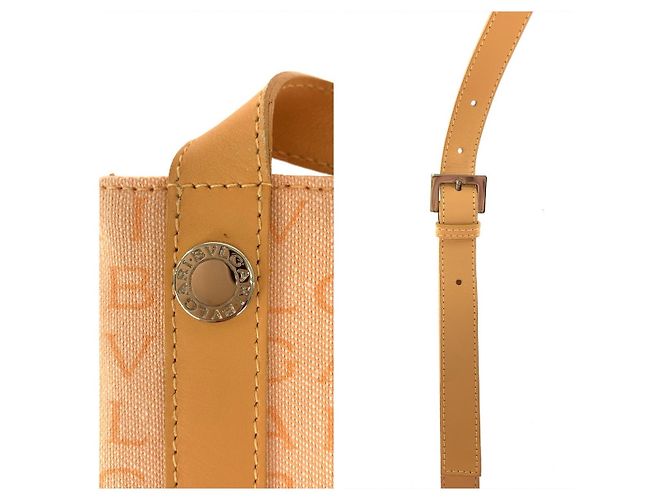 Bulgari Borsa a tracolla Bvlgari Logo Mania Arancione - vista 7