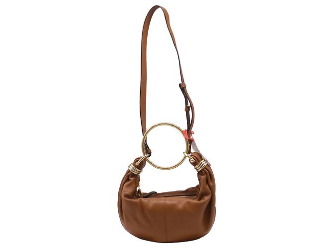 Chloé Small Bracelet Hobo Bag in Tan Leather  Brown Beige - view 4