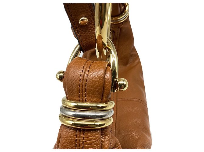 Chloé Small Bracelet Hobo Bag in Tan Leather  Brown Beige - view 8