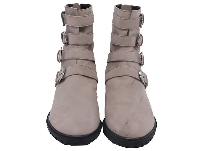 Botines Stuart Weitzman Jitterbug en ante gris - vista 2