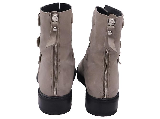 Botines Stuart Weitzman Jitterbug en ante gris - vista 5