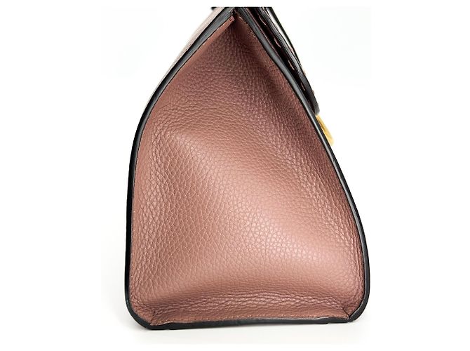 Gucci GG Marmont Top Handle Leather Mini Rosa - vista 3