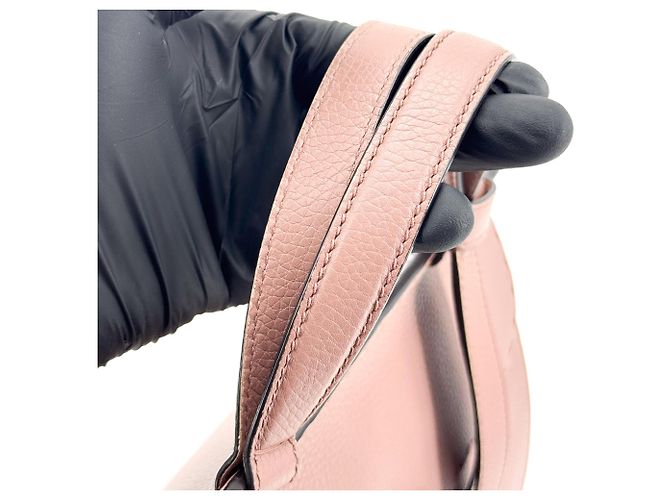 Gucci GG Marmont Top Handle Leather Mini Rosa - vista 7