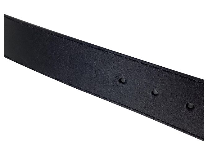 Cinturón Gucci GG Marmont con hebilla en cuero negro - vista 5