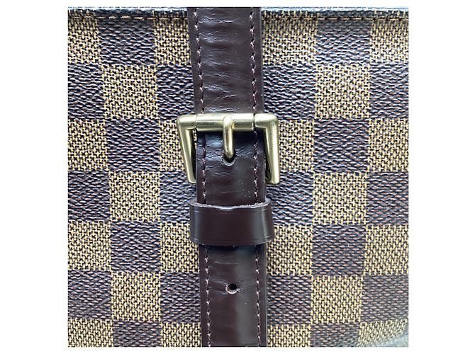 Borsa Tote Chelsea Louis Vuitton Damier Ebene in pelle marrone - vista 13
