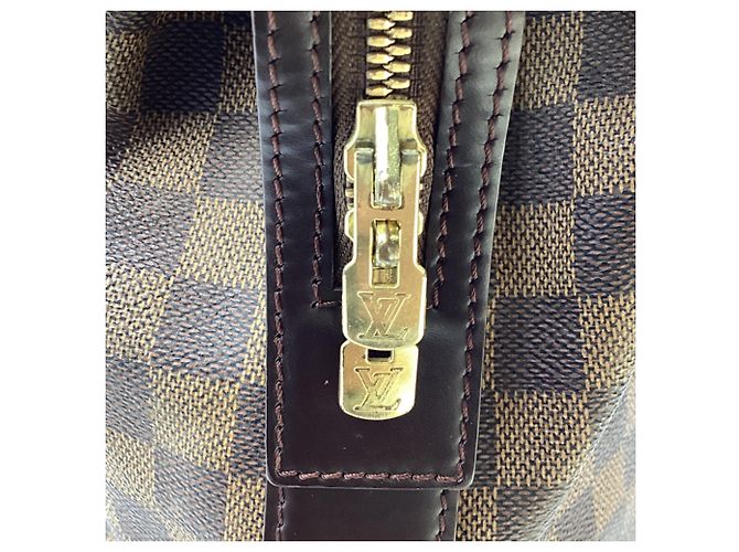 Borsa Tote Chelsea Louis Vuitton Damier Ebene in pelle marrone - vista 14
