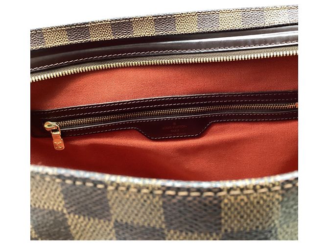 Borsa Tote Chelsea Louis Vuitton Damier Ebene in pelle marrone - vista 9