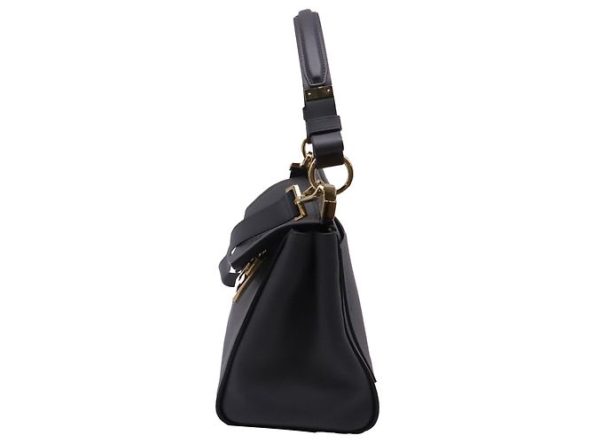 Petit sac Mystic Givenchy en cuir gris - vue 3