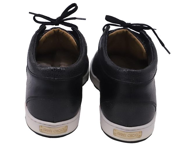 Jimmy Choo Miami Sneaker in schwarzem Glitzer - Ansicht 5