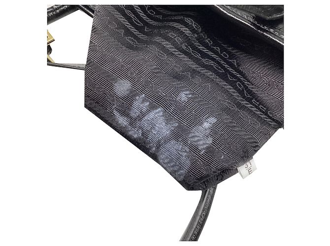 Borsa a tracolla Prada Bonnie Large in pelle di vitello nera Nero - vista 10