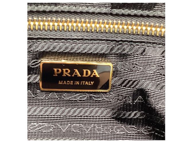 Borsa a tracolla Prada Bonnie Large in pelle di vitello nera Nero - vista 11